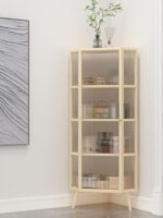 창홍 유리 코너 캐비닛 코너 캐비닛 심플 거실 라이트 럭셔리 캐비닛 코너 수납 캐비닛 삼각형 캐비닛 다이닝 사이드 캐비닛 와인 캐비닛 - 이미지 3