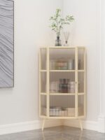 창홍 유리 코너 캐비닛 코너 캐비닛 심플 거실 라이트 럭셔리 캐비닛 코너 수납 캐비닛 삼각형 캐비닛 다이닝 사이드 캐비닛 와인 캐비닛 - 이미지 4