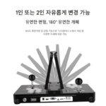 새로운 듀얼 스크린 판도라 문라이트 박스 2인용 아케이드 파이팅 조이스틱 휴대용 통합 게임 콘솔 동전 작동 접이식 - 이미지 3