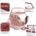 늘어진 귀를 가진 토끼를 위한 휴대용 토끼 우주선 가방, 작은 애완동물 둥지, 특수 바구니, 물림 방지 및 긁힘 방지 케이지 - 이미지 2