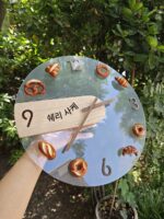 알칼리성 빵 냉장고 벽시계 나무 시계 DIY 주방 커피 디저트 베이커리 무소음 심플 북유럽 - 이미지 3