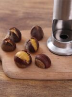 스탬핑 밤나무 노처 304 스테인리스 스틸 설탕 구운 밤 클립 크로스 툴 생밤 껍질 벗기는 껍질 칼 - 이미지 4