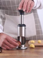 스탬핑 밤나무 노처 304 스테인리스 스틸 설탕 구운 밤 클립 크로스 툴 생밤 껍질 벗기는 껍질 칼 - 이미지 5