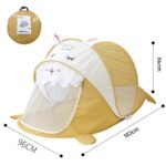 어린이용 텐트 실내 및 실외 장난감 놀이집 공주 아기 놀이집 소녀 접이식 큰 집 바다 볼 풀 - 이미지 4