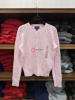 폴로 바이 랄프 로렌 여아용 자수 폴로 로고 크루넥 케이블 니트 카디건 - 이미지 4