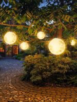 문 램프 야외 태양열 정원 조명 조경 이슬 방수 정원 정리 분위기 잔디 플로어 램프 - 이미지 5