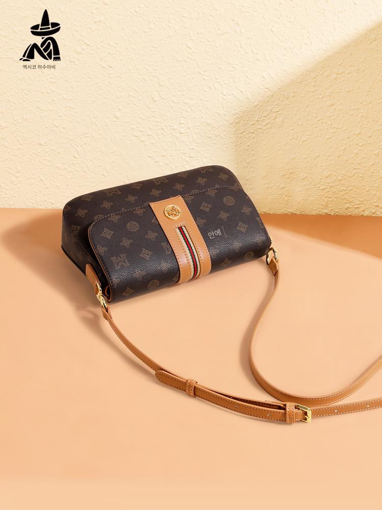 main_692591752137_0 허수아비 여성용 가방 2025년 신상 패션 숄더 메신저백 대용량 중년 여성 어머니 가방 선물 - 이미지 1