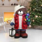 크리스마스 트리 바닥 장식 거실 TV 캐비닛 소파 홈 데코레이션 곰 크리스마스 개업 이사 선물