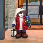 크리스마스 트리 바닥 장식 거실 TV 캐비닛 소파 홈 데코레이션 곰 크리스마스 개업 이사 선물 - 이미지 2