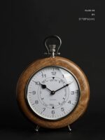 루오나이 인도 수입 / 앤틱 시계 / 망고 나무 "궁전 종" 손으로 조각한 시계는 걸거나 전시할 수 있습니다