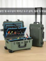 ALUBOX 트롤리 도구 상자 산업용 가구 미용 에어컨 수리 하드웨어 보관 상자 다기능 손잡이 - 이미지 5