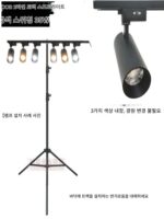 LED 2줄 트랙 스포트라이트, 초고휘도 에너지 절약형 표면 장착형 상업용 의류, 전문 라이브 방송 사진 촬영, 모바일 필 라이트