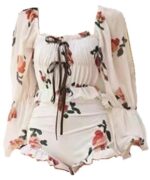 아레조안 레트로 수영복 여성 원피스 등 없는 섹시 삼각형 긴팔 2025년 신상품 싼야 해변 휴가 - 이미지 5