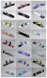 1:6 스케일 패션 인형 12인치 군인 스노보드 슈트 슈트 스노보드 모델 액세서리 - 이미지 4