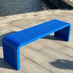 공원 의자 야외 레저 긴 의자 야외 안뜰 코트 휴식 긴 벤치 쇼핑몰 좌석 광장 야외 벤치 - 이미지 4