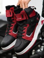 가을, 겨울 4계절 라이딩 부츠 오토바이 오프로드 남녀 통기성 미끄럼 방지 가죽 통근 라이딩화 오토바이화 장비 - 이미지 5