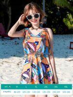 이푸 수영복 여성 보수적 2025 신상품 스타일 커버 벨리 슬리밍 한국 온천 대형 사이즈 지방 mm 원피스 수영복 - 이미지 4