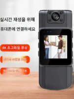 화면, 클립온 웨어러블 비디오 헤드 및 야간 투시 카메라가 장착된 전문가용 4K 초고화질 WIFI 무선 카메라 레코더 - 이미지 3