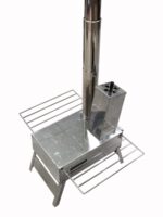 나무 난로 야외 휴대용 난로 접이식 역연소 가스화 캠핑 텐트 난방 바베큐 고기 가정용 나무 난로 - 이미지 5