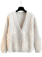 2025년 초가을 신상품 레이지 스타일 스웨터 니트 카디건 재킷 여성 봄 가을 고급 아우터 상의 겨울 - 이미지 5