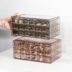 일본 수입 MUJIE 귀걸이 보관 상자 투명 고급 귀걸이 반지 칸 디스플레이 스탠드 아크릴 다층 - 이미지 5