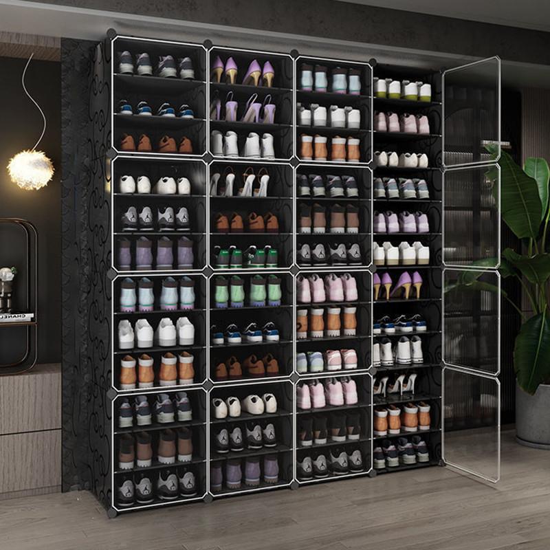 main_736546591062_0 대형 신발장 가정용 임대 주택 간이 신발장 다층 플라스틱 신발장 기숙사 방진 복도 캐비닛 보관 유물 - 이미지 1