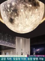 반구형 천장등 달등 북유럽 레스토랑 침실 플래닛 램프 네트 셀러브리티 작업복 바 오목 볼록 달등