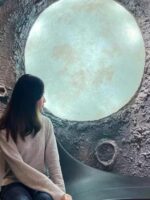 반구형 천장등 달등 북유럽 레스토랑 침실 플래닛 램프 네트 셀러브리티 작업복 바 오목 볼록 달등 - 이미지 3