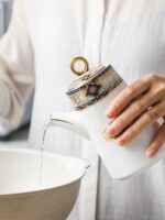 유럽식 조미료통 홈키친 고급 조미료 소금병 가볍고 고급스러운 고급 세라믹 오일포트 간장병 식초병 - 이미지 3