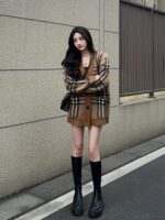 스웨터 재킷 여성 2025 가을 겨울 신상품 루즈한 레이지 스타일 두꺼운 카디건 니트 고급 아우터 탑 트렌디 - 이미지 5