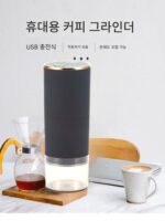 휴대용 커피콩 분쇄기 전기 서양 약품 정제 분쇄기 조절 가능한 거칠고 미세한 금속 분쇄 디스크 소형 분말 기계