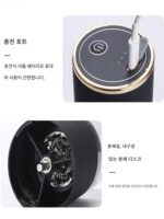 휴대용 커피콩 분쇄기 전기 서양 약품 정제 분쇄기 조절 가능한 거칠고 미세한 금속 분쇄 디스크 소형 분말 기계 - 이미지 2