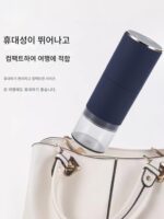 휴대용 커피콩 분쇄기 전기 서양 약품 정제 분쇄기 조절 가능한 거칠고 미세한 금속 분쇄 디스크 소형 분말 기계 - 이미지 4