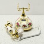 유선전화 소품 장식품 모델룸 거실 유럽 레트로 고풍스러운 앤틱 앤틱 고정전화 장식품 - 이미지 4