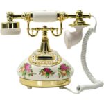 유선전화 소품 장식품 모델룸 거실 유럽 레트로 고풍스러운 앤틱 앤틱 고정전화 장식품 - 이미지 5