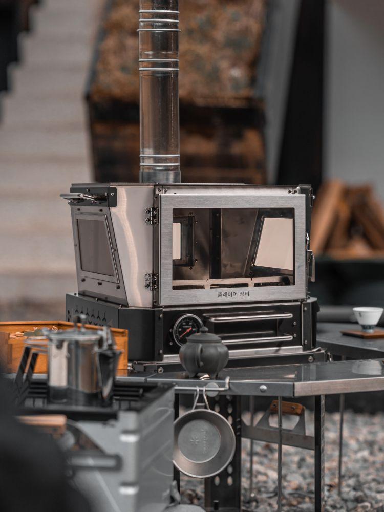 main_748029945209_0 블랙스타피스트 야외 캠핑 다기능 난방 스토브 오븐 초고열량 장작 펠릿 스토브 극한의 추위 난방 - 이미지 1