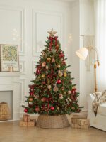 크리스마스 트리 거실 2024 새 집 장식 대형 암호화된 빛나는 DIY 크리스마스 장식 고급 - 이미지 5