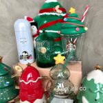 스타벅스 컵 크리스마스 선물 한정판 그린 크리스마스 트리 축제 분위기 세라믹 컵 머그잔 - 이미지 2