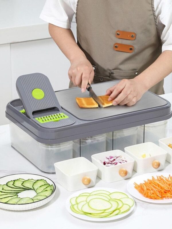 손이 아프지 않은 다기능 야채 커터, 슬라이서, 다이스 스트립, 수동 분쇄기, 강판, 무 분쇄기