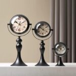 가볍고 고급스러운 철제 무소음 시계 장식품 거실 현관 장식 시계 탁상 시계 무소음 시계 탁상 시계 바 테이블 시계