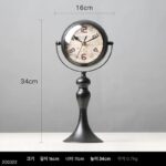 가볍고 고급스러운 철제 무소음 시계 장식품 거실 현관 장식 시계 탁상 시계 무소음 시계 탁상 시계 바 테이블 시계 - 이미지 3