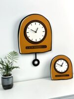 창의적인 메일라드 펀치 프리 스윙 시계 현대적이고 심플한 패션 홈 벽시계 무음 개성 장식 시계 - 이미지 4