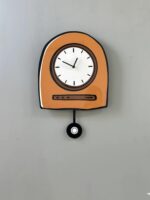 창의적인 메일라드 펀치 프리 스윙 시계 현대적이고 심플한 패션 홈 벽시계 무음 개성 장식 시계 - 이미지 5