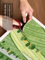 현관문 매트는 문질러 닦을 수 있습니다 PVC 도어 매트 가정용 세척 불필요 도어 매트 미끄럼 방지 가죽 도어 매트는 잘라낼 수 있습니다 - 이미지 3