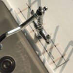 오케이 스트라이프 코스터 수도꼭지 물 흡수 세탁기 침대 옆 탁자 배수 매트 주방 스토브 미끄럼 방지 범용 커버 - 이미지 4