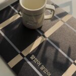 오케이 스트라이프 코스터 수도꼭지 물 흡수 세탁기 침대 옆 탁자 배수 매트 주방 스토브 미끄럼 방지 범용 커버 - 이미지 5