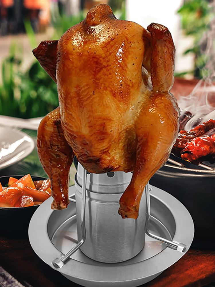 main_769105279400_0 스테인리스 스틸 칠면조 랙 가정용 로스트 치킨 랙 그릴 팬 바베큐 랙 야외 캠핑 바베큐 랙 바베큐 BBQ 분리형 - 이미지 1