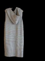 2024년 유럽 인기 하이엔드 스트라이프 니트 카디건 여성용 니치 시크 기질 후드 미디 길이 코트 - 이미지 5