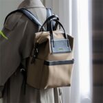 백팩 비즈니스 통근 컴퓨터 백팩 고급 나일론 경량 여행 유니섹스 패션 대학생 학교가방 - 이미지 2