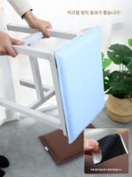 방수 쿠션 의자 쿠션 가죽 스펀지 학생 교실 의자 쿠션 낚시 상자 방수 어린이 pu 작은 사각형 의자 엉덩이 쿠션 장시간 앉아 있음 - 이미지 5